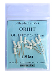 Náhradní kartáčky OrHit OH 11, balení po 10-ti kusech