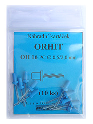 Náhradní kartáčky OrHit OH 16, balení po 10-ti kusech