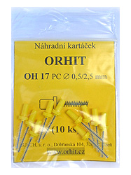 Náhradní kartáčky OrHit OH 17, balení po 10-ti kusech