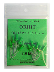 Náhradní kartáčky OrHit OH 18, balení po 10-ti kusech