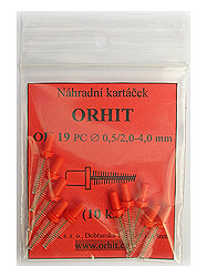 Náhradní kartáčky OrHit OH 19, balení po 10-ti kusech